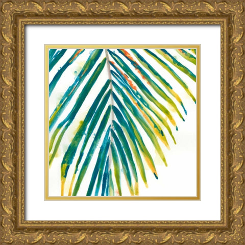 Palm Wonderful I Gold Ornate Wood Framed Art Print with Double Matting by Vess, June Erica