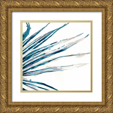 Palm Wonderful II Gold Ornate Wood Framed Art Print with Double Matting by Vess, June Erica