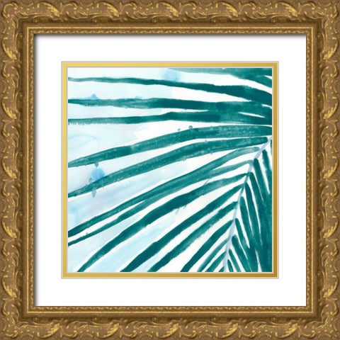 Palm Wonderful III Gold Ornate Wood Framed Art Print with Double Matting by Vess, June Erica