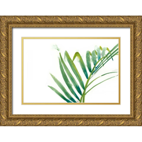 Palm Wonderful VI Gold Ornate Wood Framed Art Print with Double Matting by Vess, June Erica
