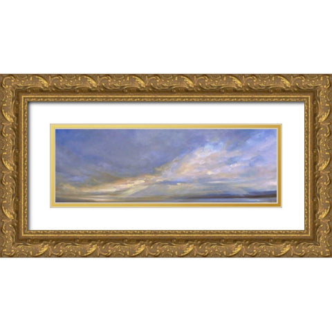 Kiss of Light Gold Ornate Wood Framed Art Print with Double Matting by Finch, Sheila