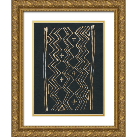 Udaka Study IV Gold Ornate Wood Framed Art Print with Double Matting by Stramel, Renee W.