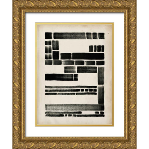 Antique Dash I Gold Ornate Wood Framed Art Print with Double Matting by Popp, Grace