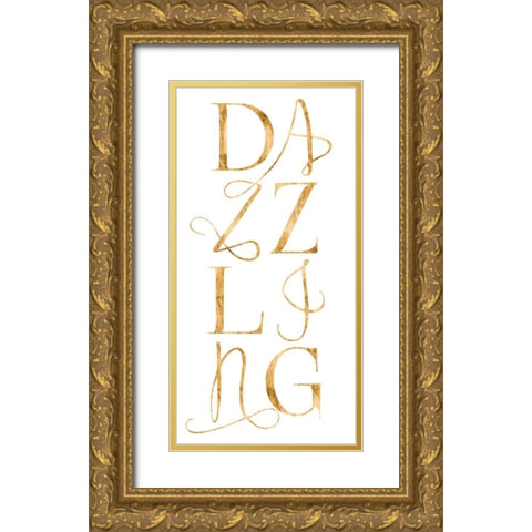 Elegant and Dazzling II Gold Ornate Wood Framed Art Print with Double Matting by Popp, Grace