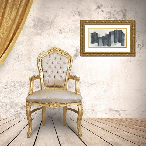 Monochrome Notation I Gold Ornate Wood Framed Art Print with Double Matting by Vess, June Erica