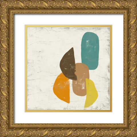 Mobile VI Gold Ornate Wood Framed Art Print with Double Matting by Vess, June Erica