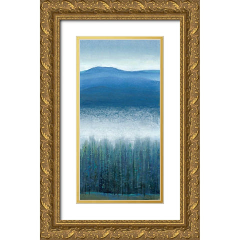 Valley Fog II Gold Ornate Wood Framed Art Print with Double Matting by OToole, Tim