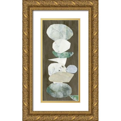 Mid-century Formation II Gold Ornate Wood Framed Art Print with Double Matting by Goldberger, Jennifer