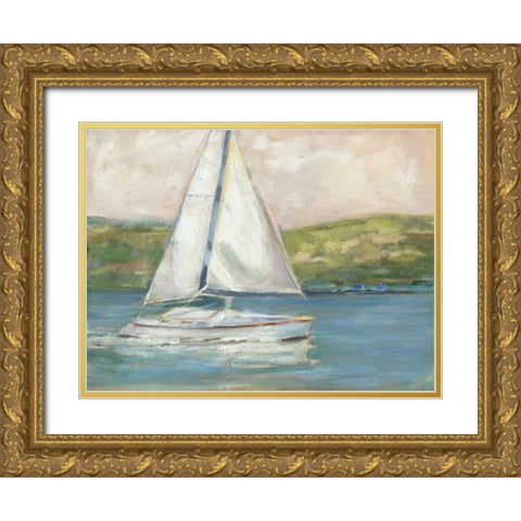 Off the Coast I Gold Ornate Wood Framed Art Print with Double Matting by Harper, Ethan