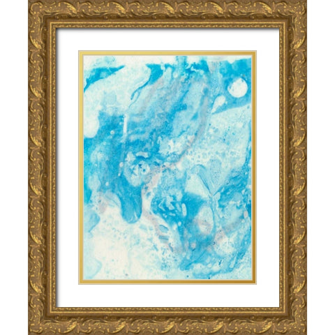 Seeing Blue I Gold Ornate Wood Framed Art Print with Double Matting by Ludwig, Alicia