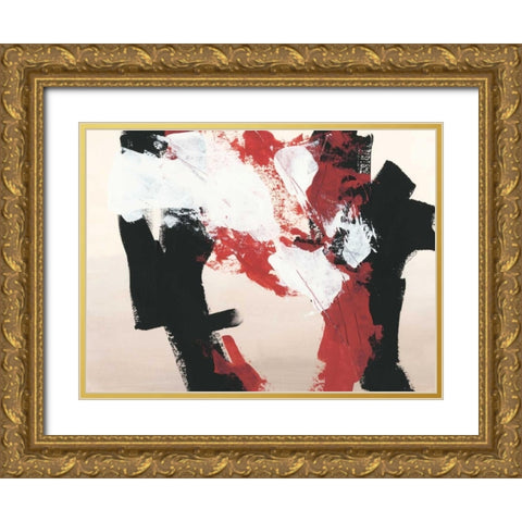 Hessei IV Gold Ornate Wood Framed Art Print with Double Matting by Vess, June Erica