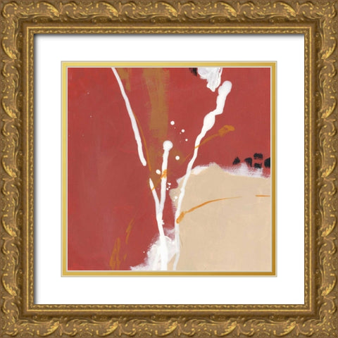 Molecular Dynamics III Gold Ornate Wood Framed Art Print with Double Matting by Vess, June Erica