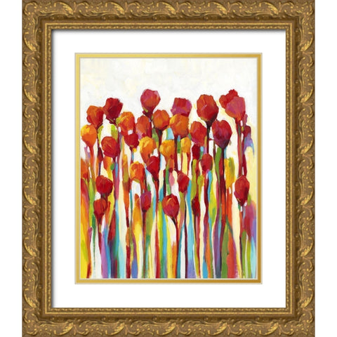 Custom Bursting with Color I Gold Ornate Wood Framed Art Print with Double Matting by OToole, Tim