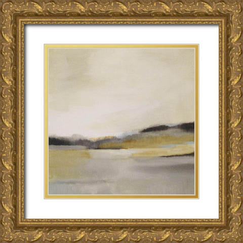 Custom Morning Beach  Gold Ornate Wood Framed Art Print with Double Matting by Jerry, Alison