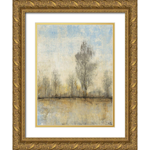 Custom Quiet Nature I Gold Ornate Wood Framed Art Print with Double Matting by OToole, Tim
