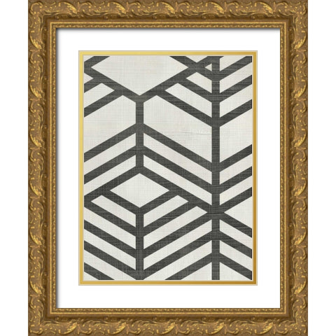 Night Shift II Gold Ornate Wood Framed Art Print with Double Matting by Zarris, Chariklia