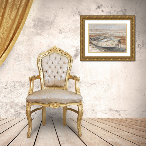 Weathered Rowboat I Gold Ornate Wood Framed Art Print with Double Matting by Harper, Ethan