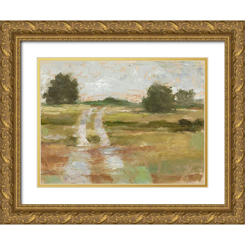 Back Country Road II Gold Ornate Wood Framed Art Print with Double Matting by Harper, Ethan