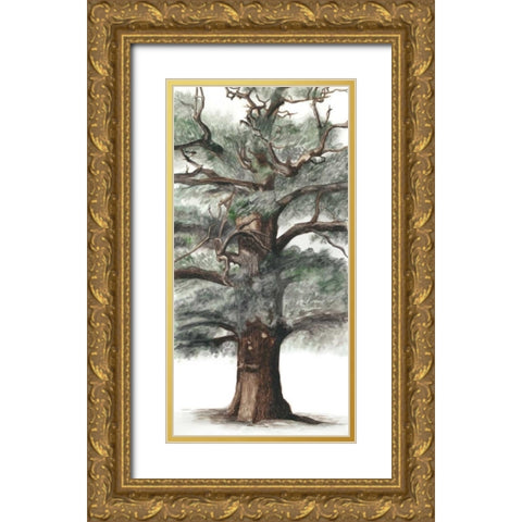 Oak Tree Composition I Gold Ornate Wood Framed Art Print with Double Matting by McCavitt, Naomi