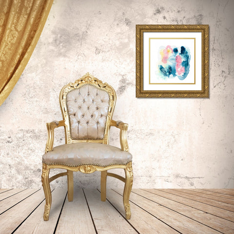 Intrigue III Gold Ornate Wood Framed Art Print with Double Matting by Vess, June Erica