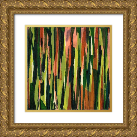 Torn VI Gold Ornate Wood Framed Art Print with Double Matting by Fuchs, Jodi