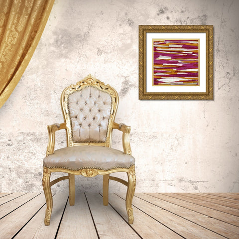Torn VIII Gold Ornate Wood Framed Art Print with Double Matting by Fuchs, Jodi