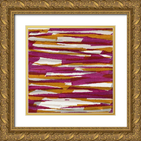 Torn VIII Gold Ornate Wood Framed Art Print with Double Matting by Fuchs, Jodi