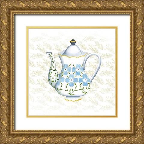 Sweet Teapot I Gold Ornate Wood Framed Art Print with Double Matting by Popp, Grace