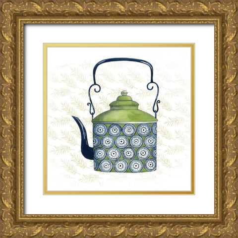 Sweet Teapot IV Gold Ornate Wood Framed Art Print with Double Matting by Popp, Grace