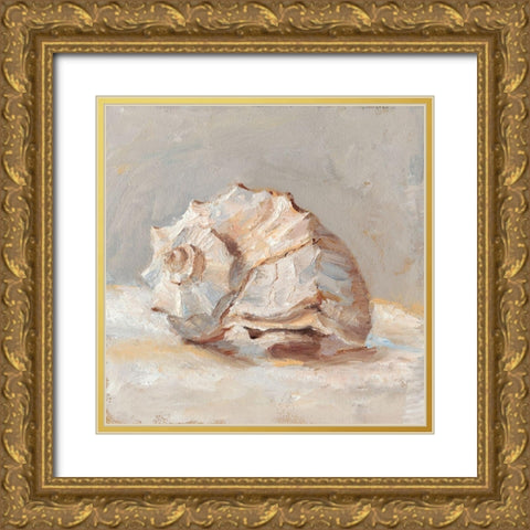 Impressionist Shell Study II Gold Ornate Wood Framed Art Print with Double Matting by Harper, Ethan