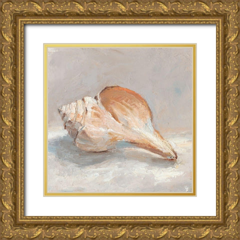 Impressionist Shell Study III Gold Ornate Wood Framed Art Print with Double Matting by Harper, Ethan