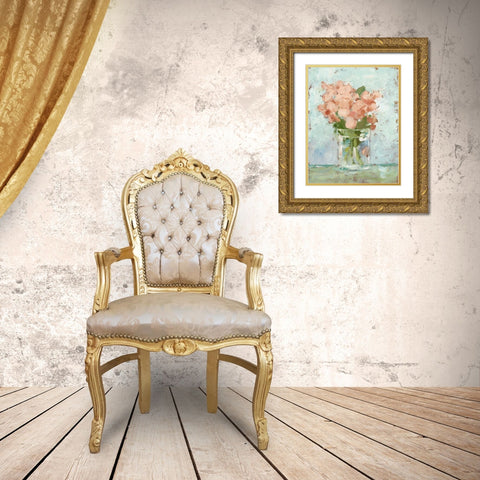 Impressionist Floral Study I Gold Ornate Wood Framed Art Print with Double Matting by Harper, Ethan