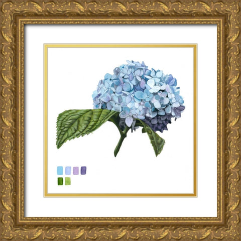 Brighton Blooms I Gold Ornate Wood Framed Art Print with Double Matting by McCavitt, Naomi