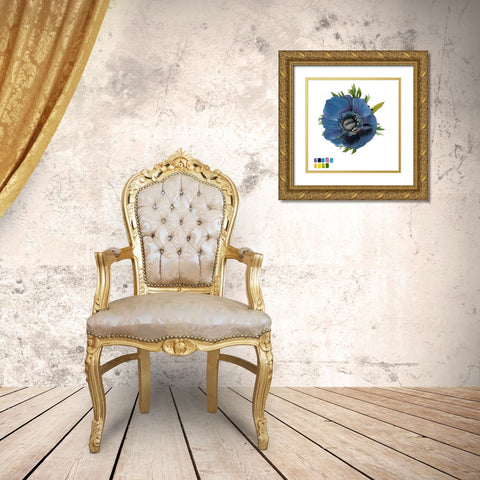 Brighton Blooms III Gold Ornate Wood Framed Art Print with Double Matting by McCavitt, Naomi