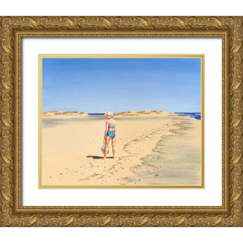 Beach Vacation VI Gold Ornate Wood Framed Art Print with Double Matting by Miller, Dianne