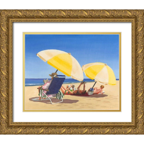 Beach Vacation IX Gold Ornate Wood Framed Art Print with Double Matting by Miller, Dianne