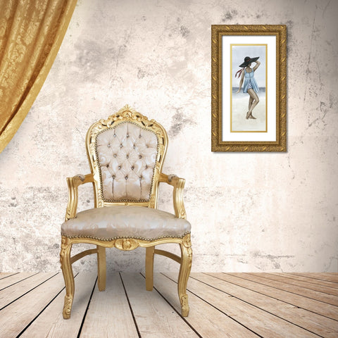 Beach Beauty IV Gold Ornate Wood Framed Art Print with Double Matting by Popp, Grace