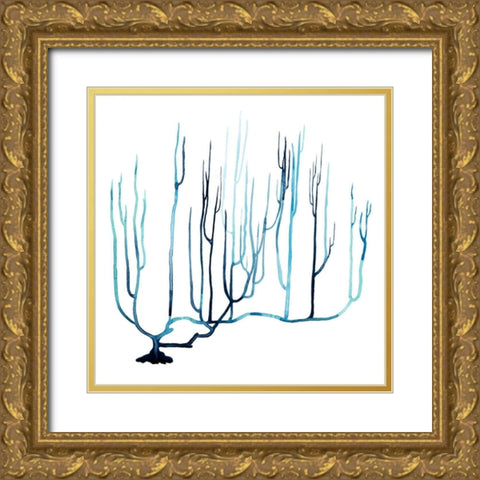 Fan de la Mer IV Gold Ornate Wood Framed Art Print with Double Matting by Popp, Grace