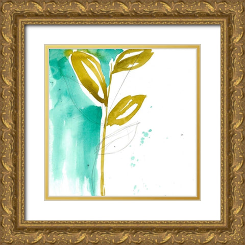 Painted Whimsy IX Gold Ornate Wood Framed Art Print with Double Matting by Goldberger, Jennifer