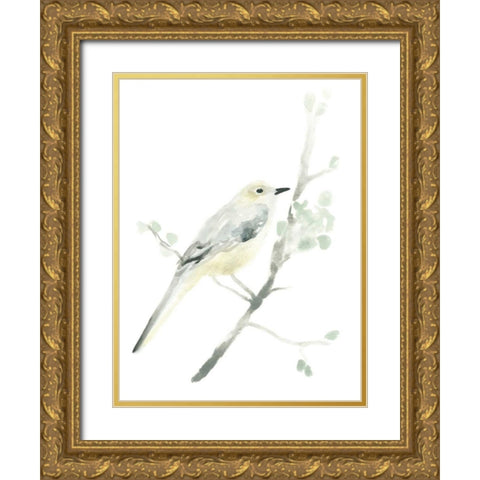 Avian Impressions II Gold Ornate Wood Framed Art Print with Double Matting by Vess, June Erica