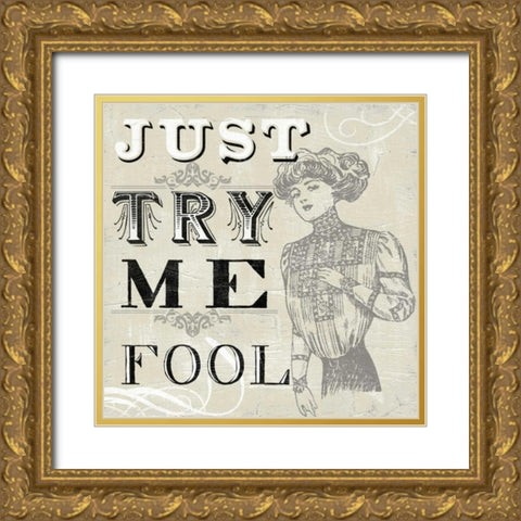 Victorian Snark IV Gold Ornate Wood Framed Art Print with Double Matting by Vess, June Erica