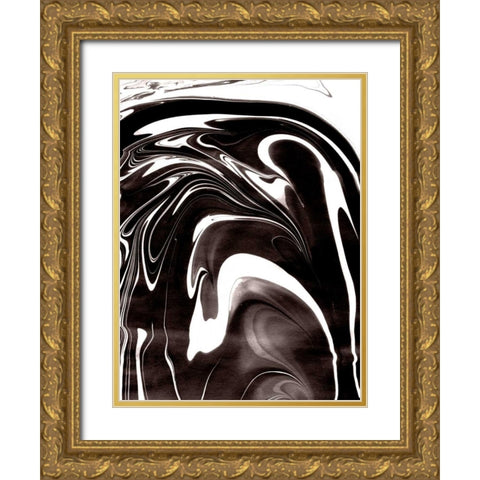 Yinyang II Gold Ornate Wood Framed Art Print with Double Matting by Ludwig, Alicia