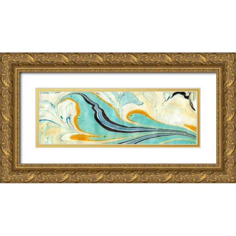 Placid II Gold Ornate Wood Framed Art Print with Double Matting by Ludwig, Alicia