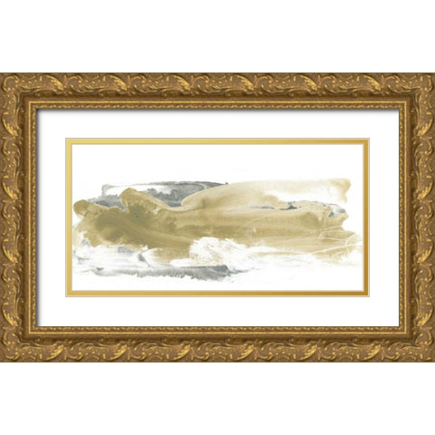 Neutral Geology II Gold Ornate Wood Framed Art Print with Double Matting by Vess, June Erica