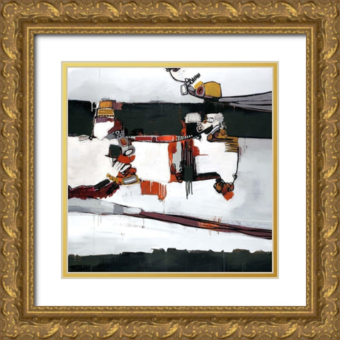 Absurd Machine Gold Ornate Wood Framed Art Print with Double Matting by Taylor, Kari