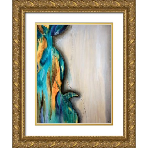 Anse Luzio Gold Ornate Wood Framed Art Print with Double Matting by Taylor, Kari