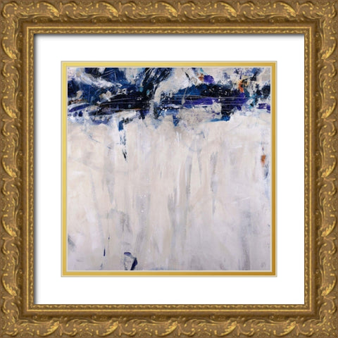 Beethoven in Blue Gold Ornate Wood Framed Art Print with Double Matting by Maas, Jodi