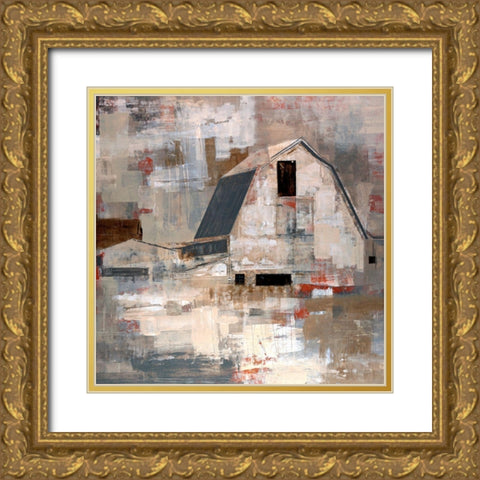 Early Americana Gold Ornate Wood Framed Art Print with Double Matting by Henry, Alexys