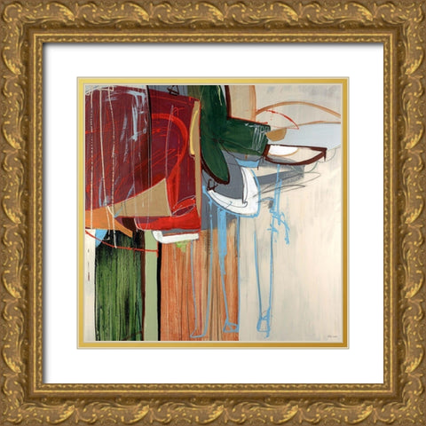 Kink Gold Ornate Wood Framed Art Print with Double Matting by Edmunds, Sydney