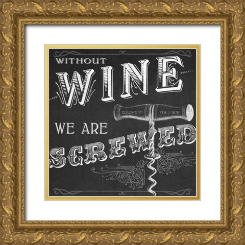 Kitchen Sass V Gold Ornate Wood Framed Art Print with Double Matting by Vess, June Erica